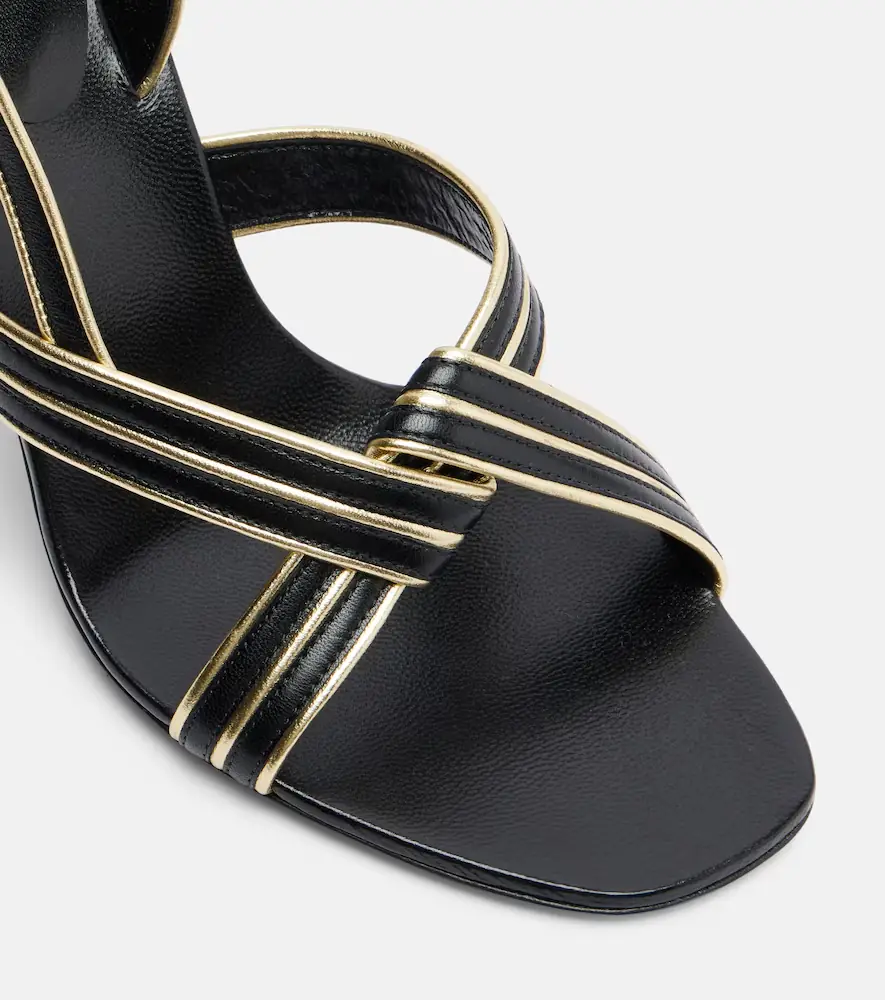 Versace Gianni leather slingback sandals | Thumbnail 3 Versace Gianni leather slingback sandals | Thumbnail 3