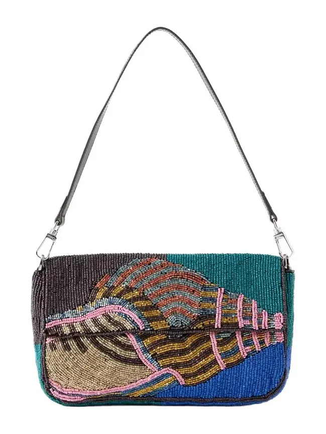Timmy Beaded Leather Shoulder Bag Timmy Beaded Leather Shoulder Bag