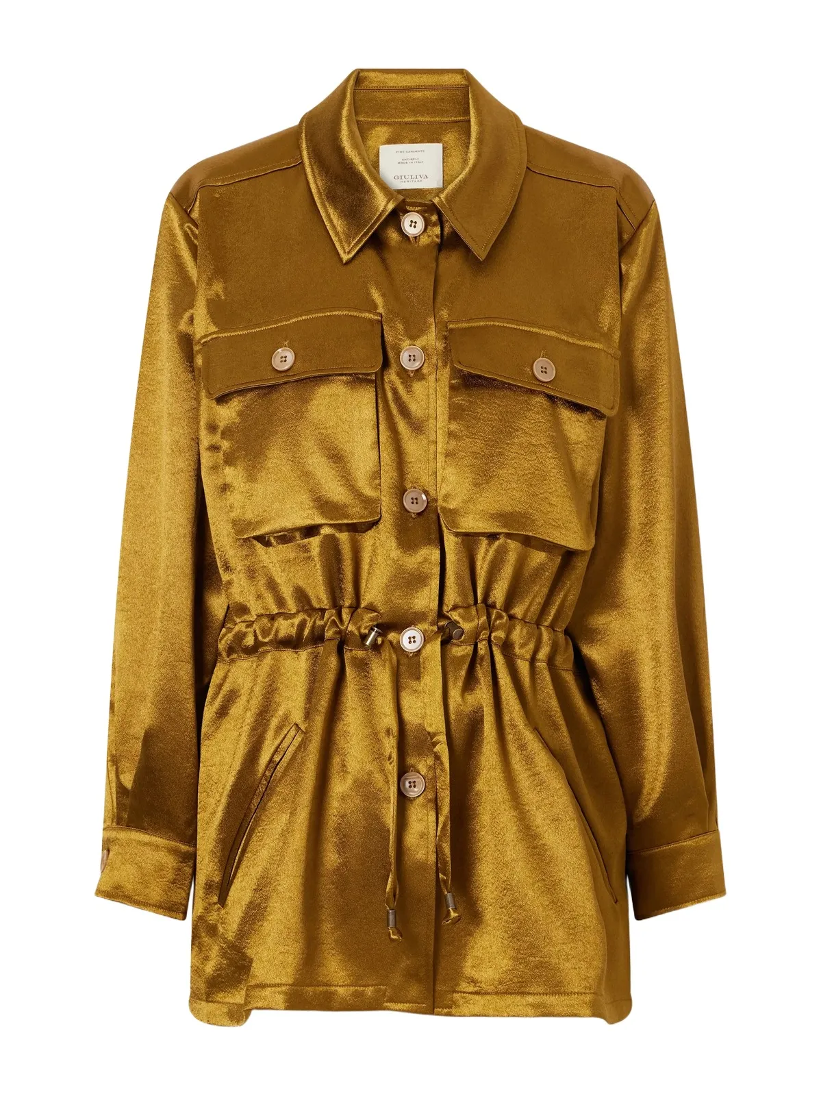 Giuliva Heritage Tessa Drawstring Satin Jacket