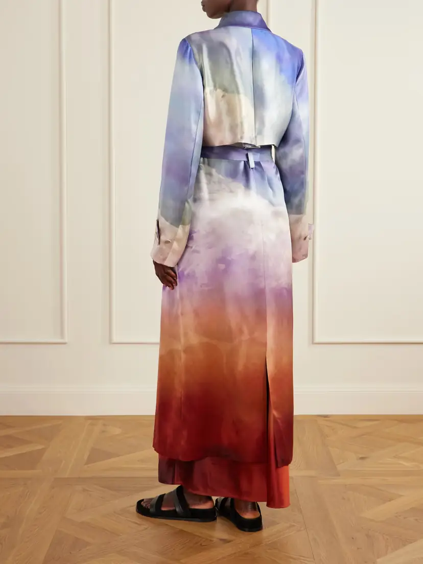 Gabriela Hearst Lyra Printed Silk-satin Coat | Thumbnail 3 Gabriela Hearst Lyra Printed Silk-satin Coat | Thumbnail 3