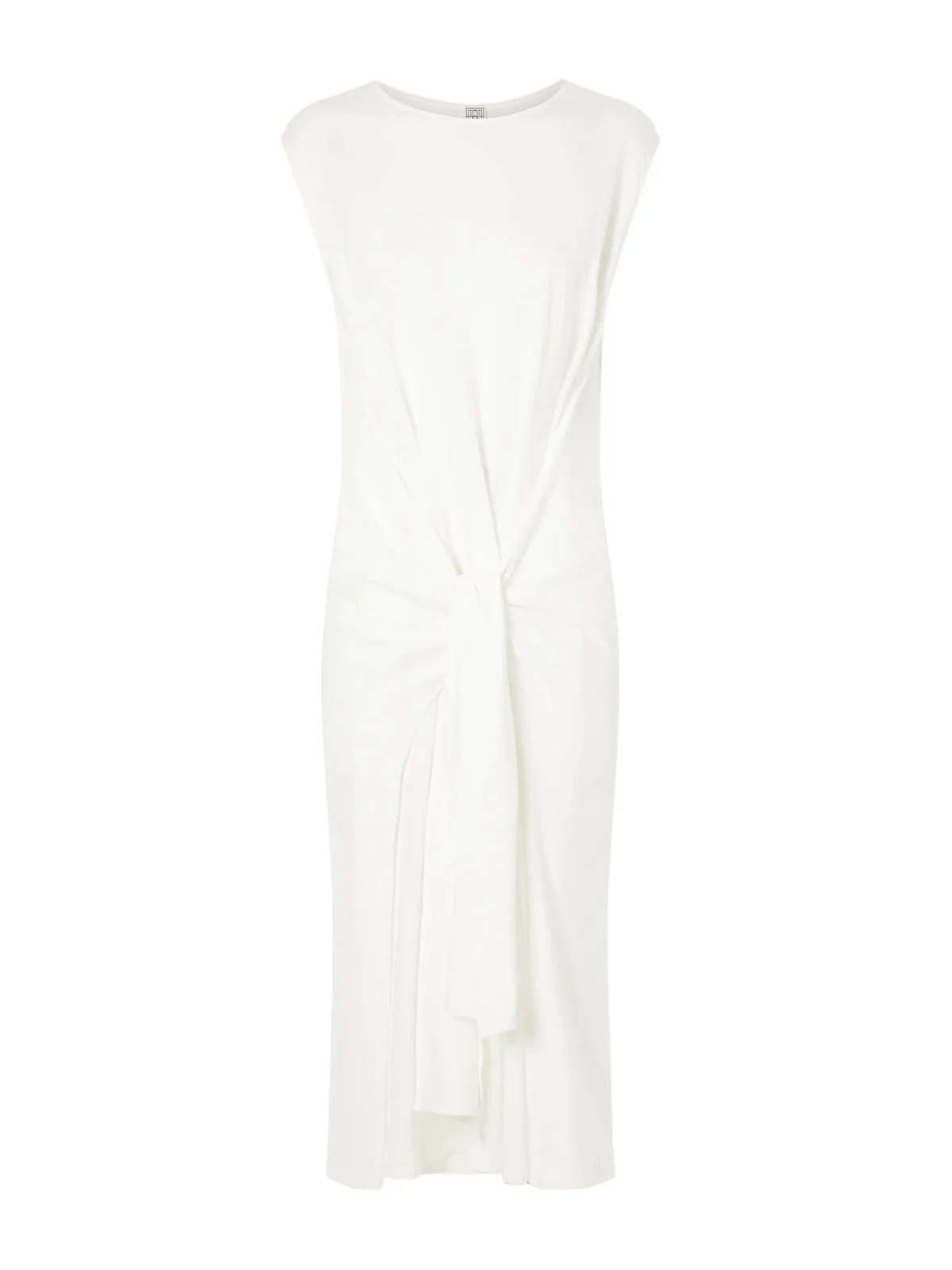 Tie-detailed Cotton Midi Dress Tie-detailed Cotton Midi Dress