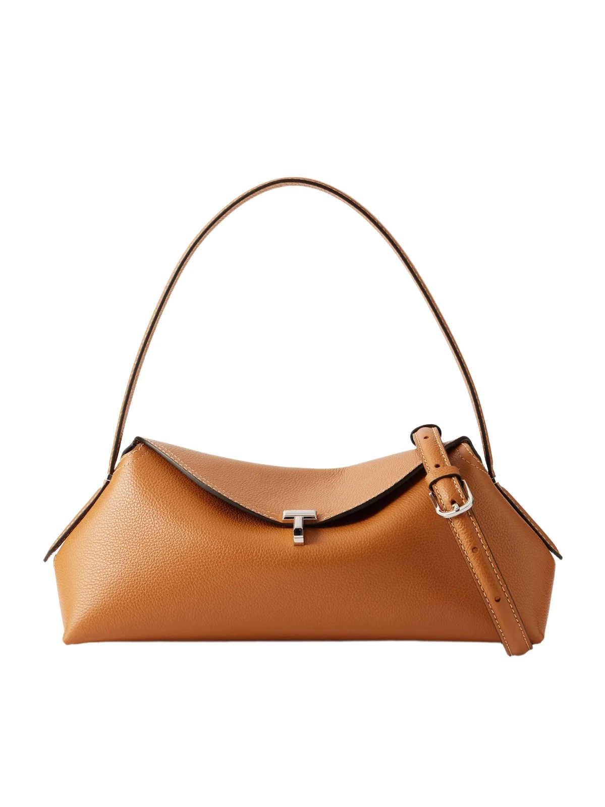 T-lock Full-grain Leather Shoulder Bag T-lock Full-grain Leather Shoulder Bag