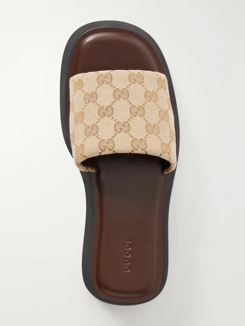Gucci Gg Supreme-jacquard Canvas Platform Slides | Thumbnail 6