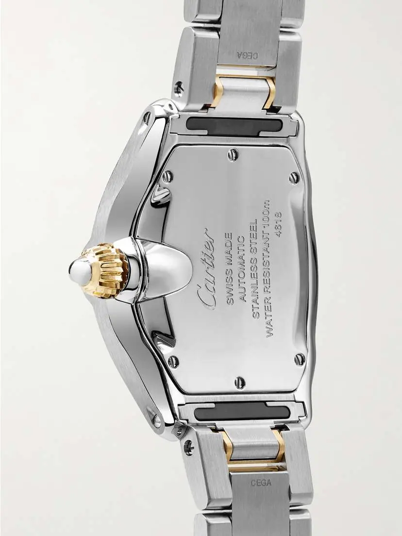 Cartier Roadster Medium 42.5mm 18-karat Gold, Steel And Alligator Watch - Gray | Thumbnail 4