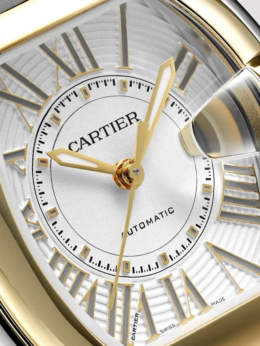 Cartier Roadster Medium 42.5mm 18-karat Gold, Steel And Alligator Watch - Gray | Thumbnail 5