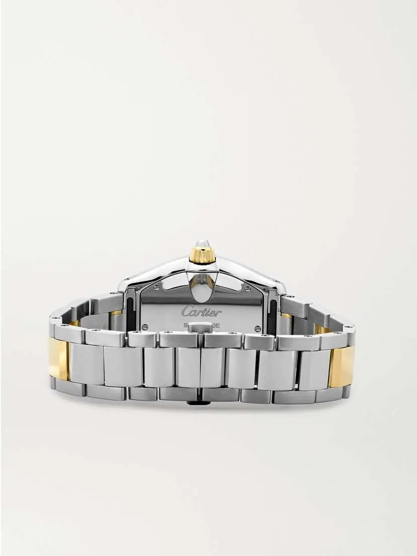 Cartier Roadster Medium 42.5mm 18-karat Gold, Steel And Alligator Watch - Gray | Thumbnail 6