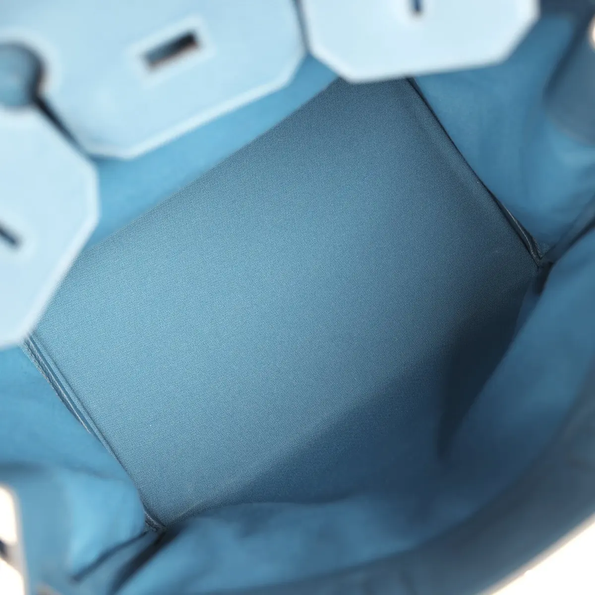 HERMÈS Hermes HAC Birkin 40 Bleu De Prusse Togo and Bleu Thalassa Militaire Canvas Palladium Hardware | Thumbnail 8