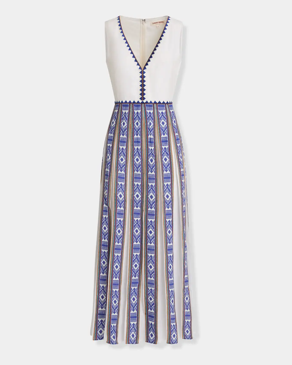 Emporio Sirenuse Cinzia Dress in Blue Horizon Print | Thumbnail 7 Emporio Sirenuse Cinzia Dress in Blue Horizon Print | Thumbnail 7