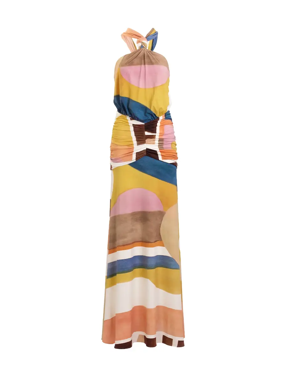 Silvia Tcherassi Jedda Halter Maxi Dress | Image 1 Silvia Tcherassi Jedda Halter Maxi Dress | Image 1