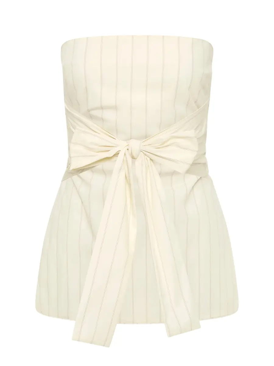 St. Agni Strapless Tie Back Top | Thumbnail 2