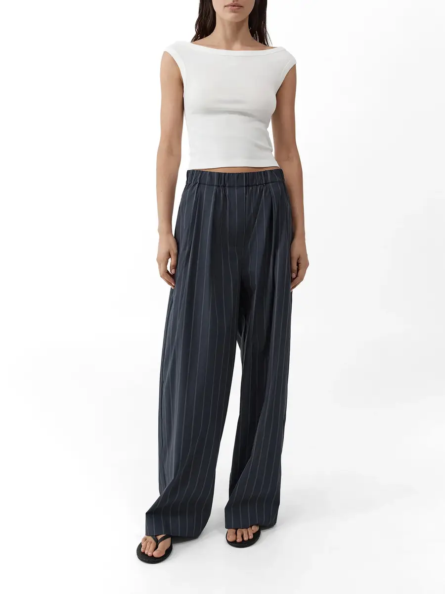 St. Agni Striped Relaxed Pleat Pants | Thumbnail 3 St. Agni Striped Relaxed Pleat Pants | Thumbnail 3