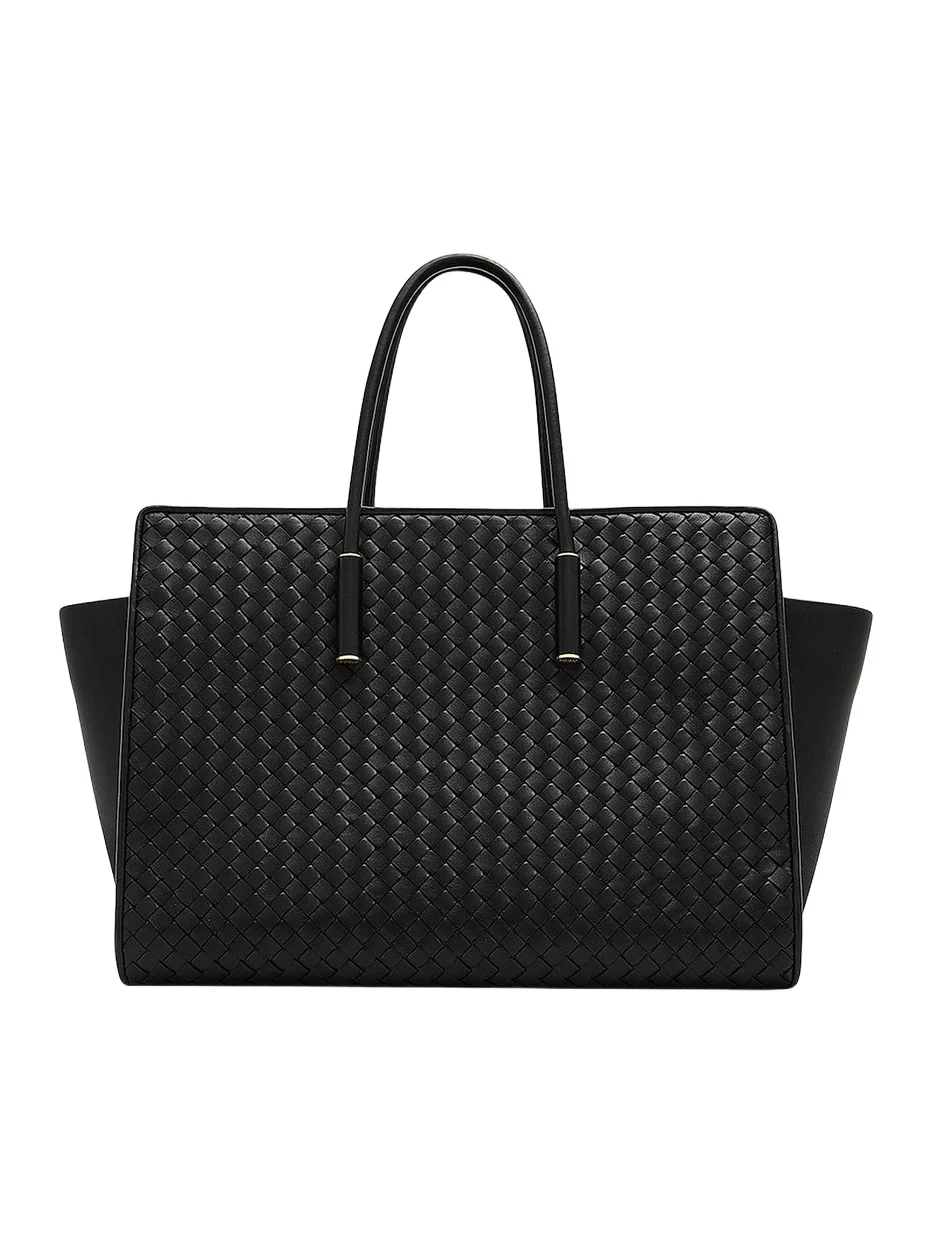 Bottega Veneta Women's Barbara Intrecciato-Leather Structured Tote Bag