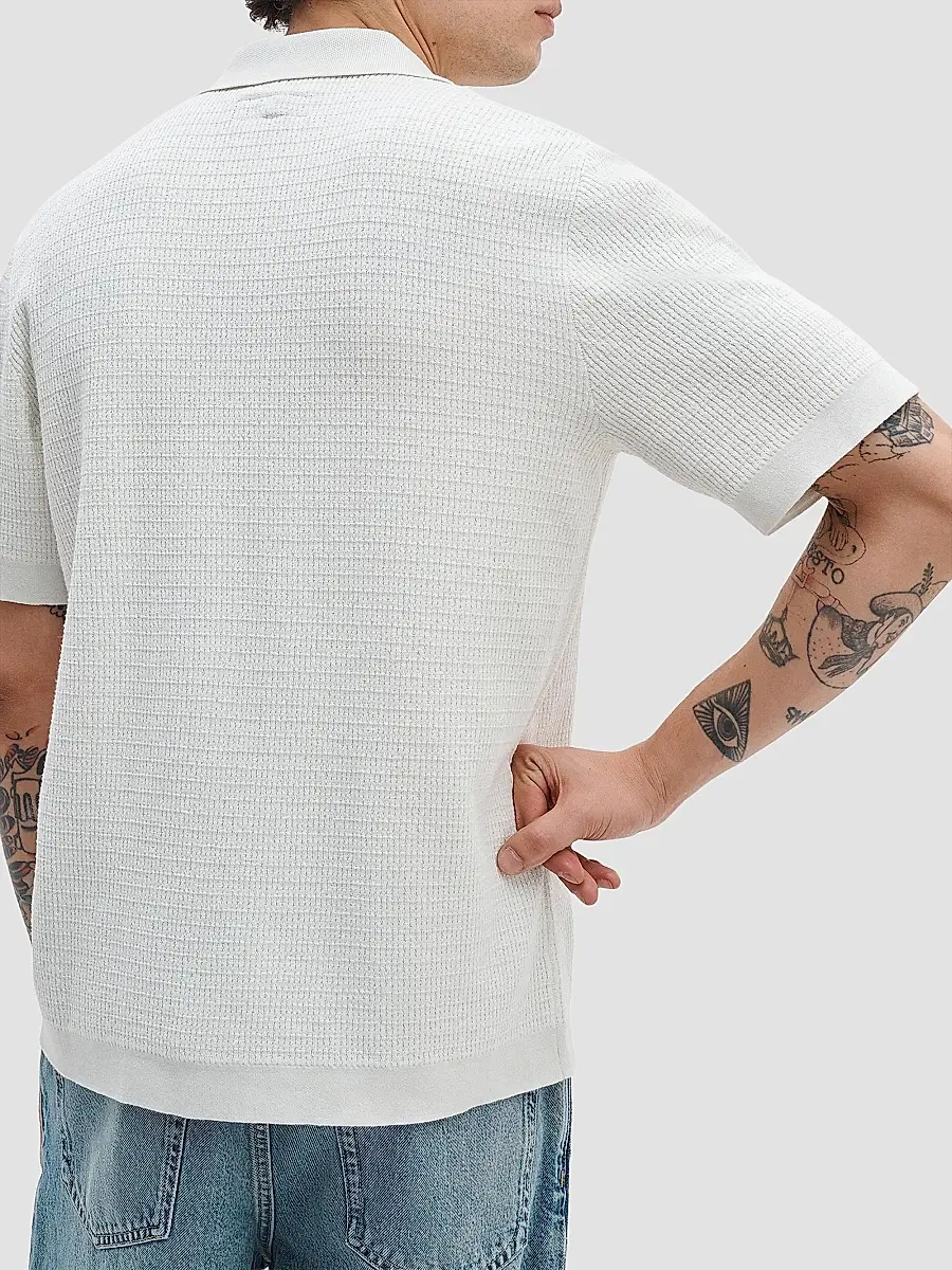 rag & bone Men's Harvey Knit Camp Shirt | Thumbnail 4 rag & bone Men's Harvey Knit Camp Shirt | Thumbnail 4