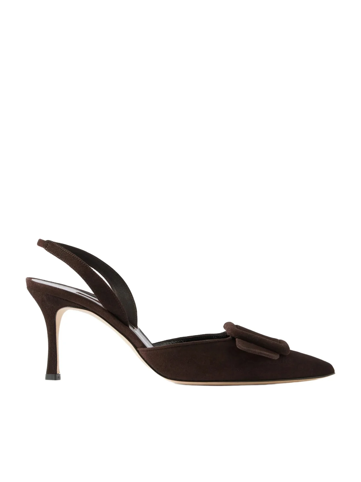 Maysli 70 Buckled Suede Slingback Pumps Maysli 70 Buckled Suede Slingback Pumps