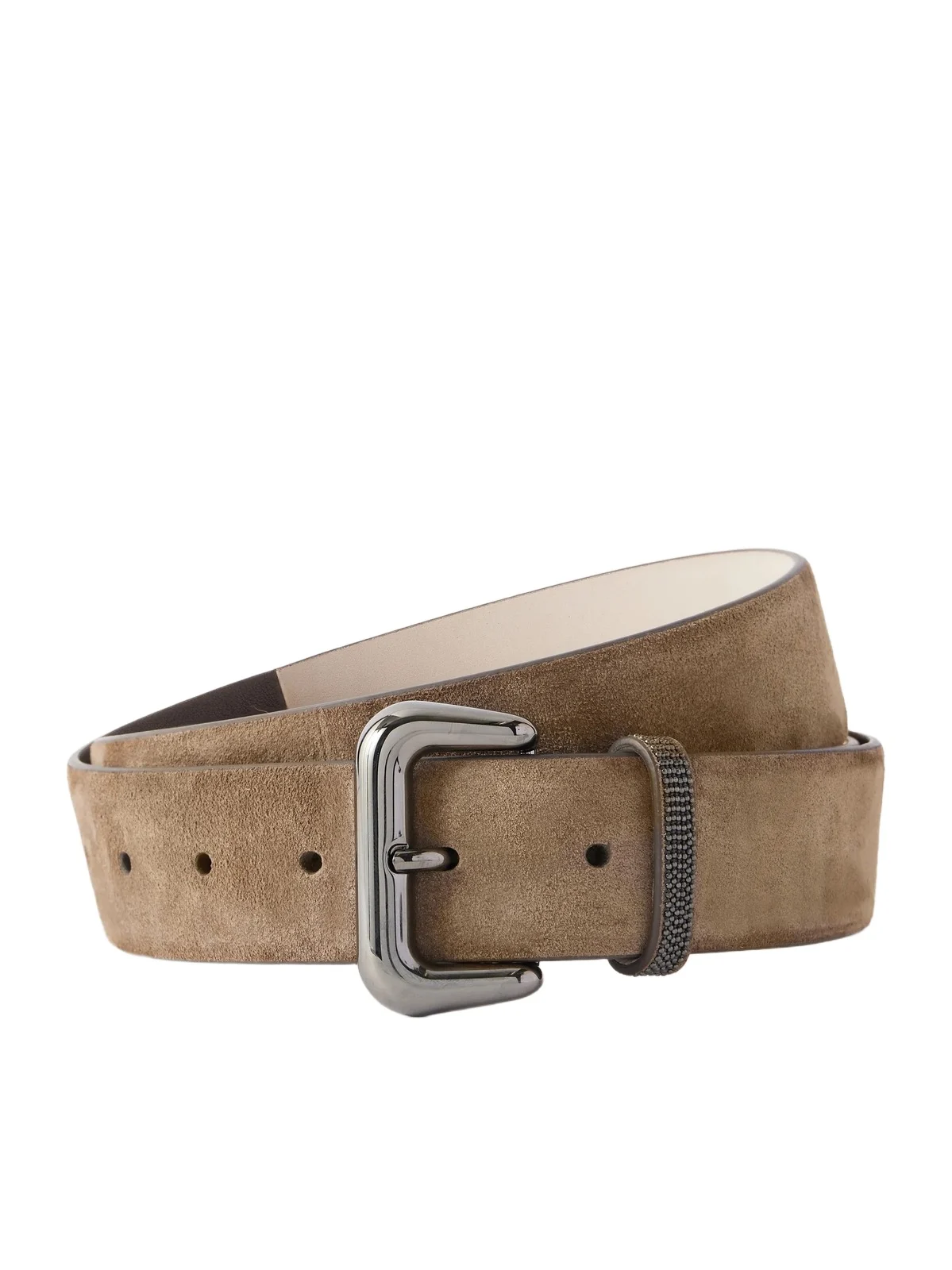 Monili-embellished Suede Belt Monili-embellished Suede Belt