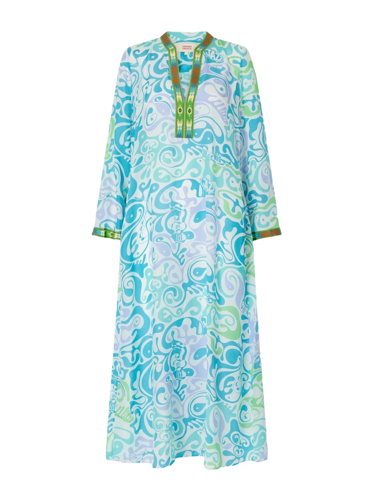 Jenna Printed Silk Coverup Jenna Printed Silk Coverup