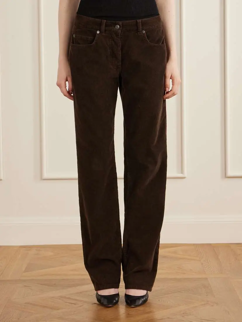 The Row Frava Cotton-corduroy Mid-rise Straight-leg Pants | Thumbnail 3 The Row Frava Cotton-corduroy Mid-rise Straight-leg Pants | Thumbnail 3