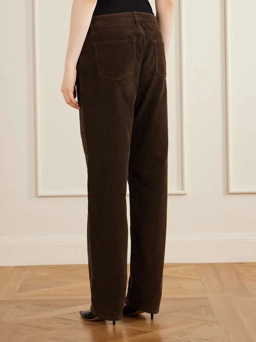 The Row Frava Cotton-corduroy Mid-rise Straight-leg Pants | Thumbnail 4 The Row Frava Cotton-corduroy Mid-rise Straight-leg Pants | Thumbnail 4