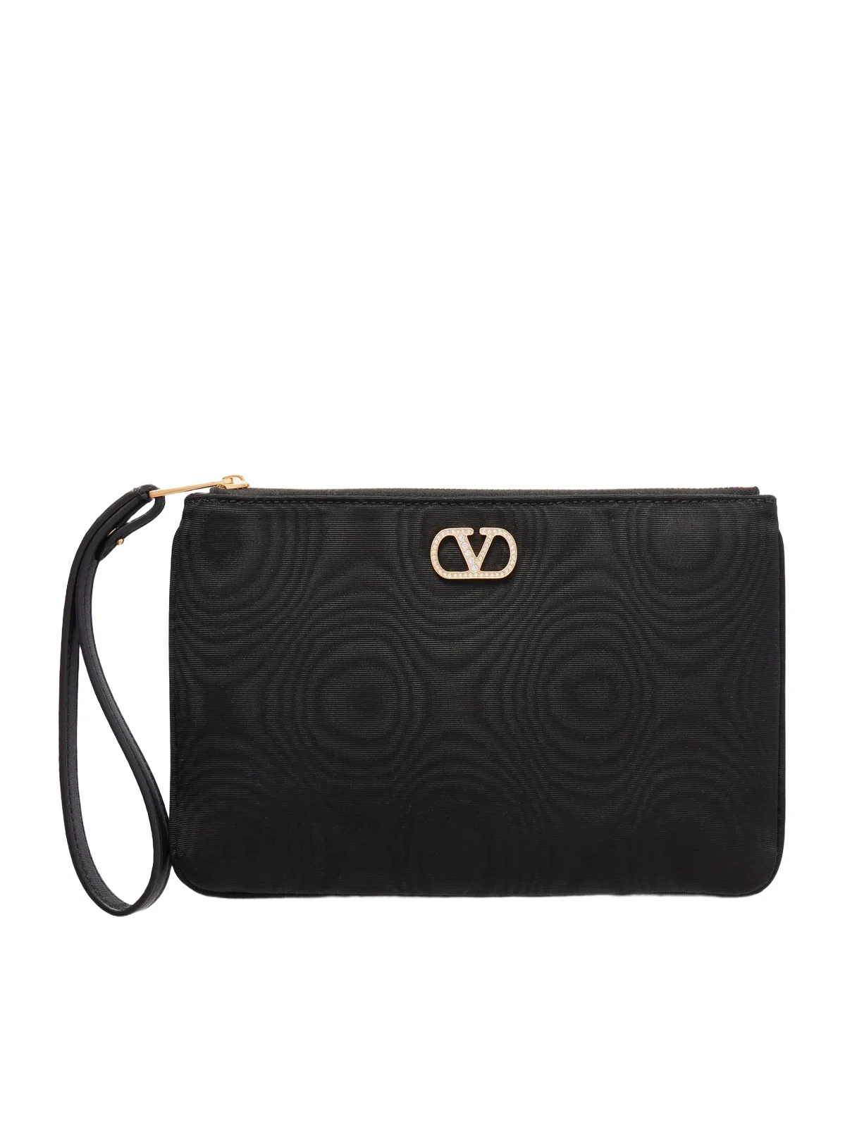 Vlogo Embellished Moire Clutch Vlogo Embellished Moire Clutch