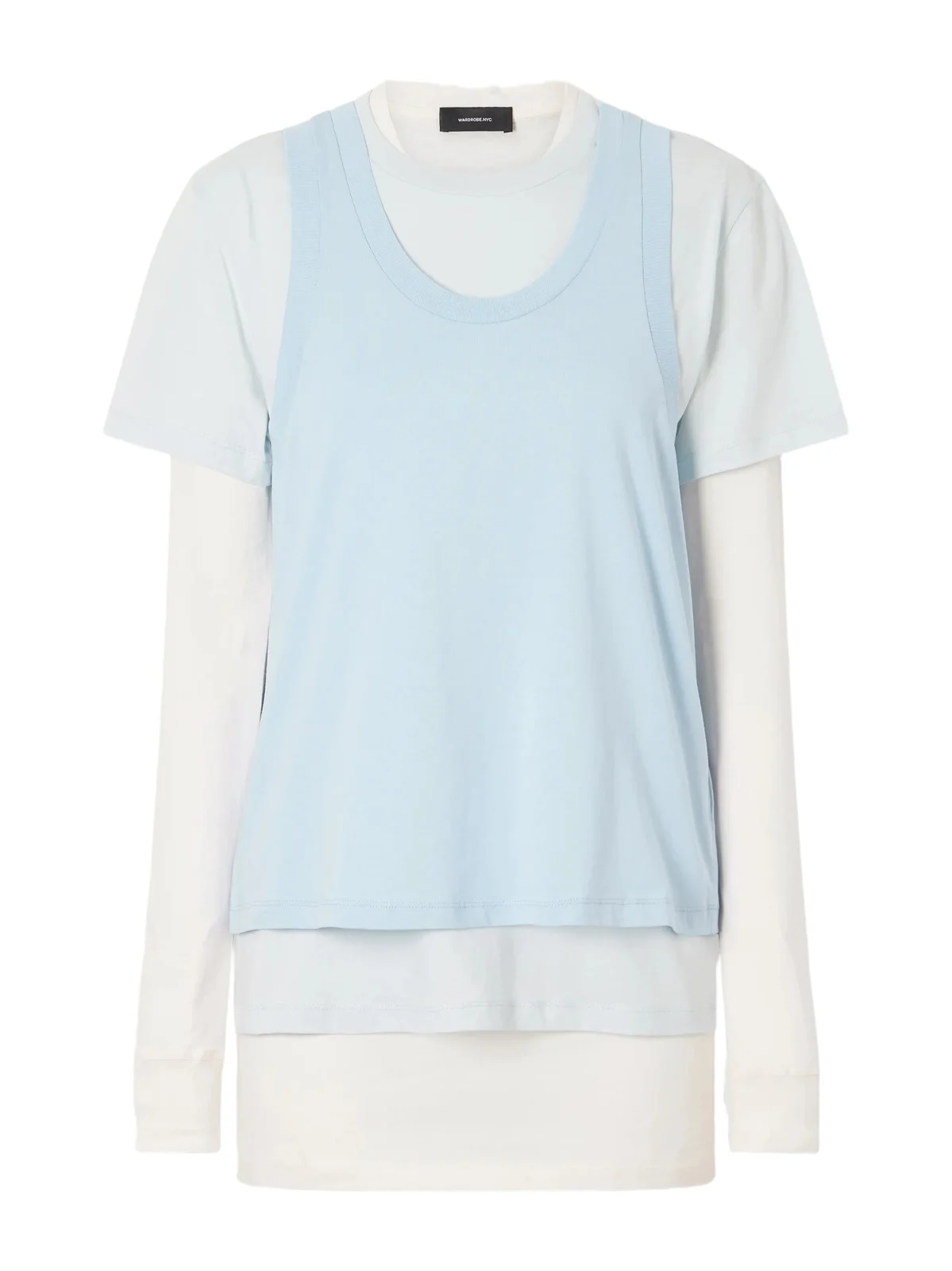 Layered Cotton-jersey T-shirt Layered Cotton-jersey T-shirt