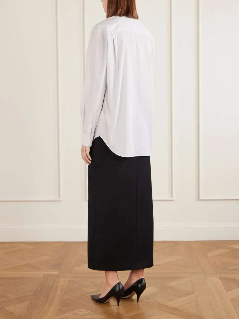 The Row Gavina Striped Cotton-poplin Shirt | Thumbnail 4