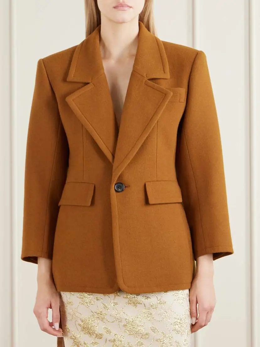 Saint Laurent Brushed Wool Blazer | Thumbnail 3 Saint Laurent Brushed Wool Blazer | Thumbnail 3