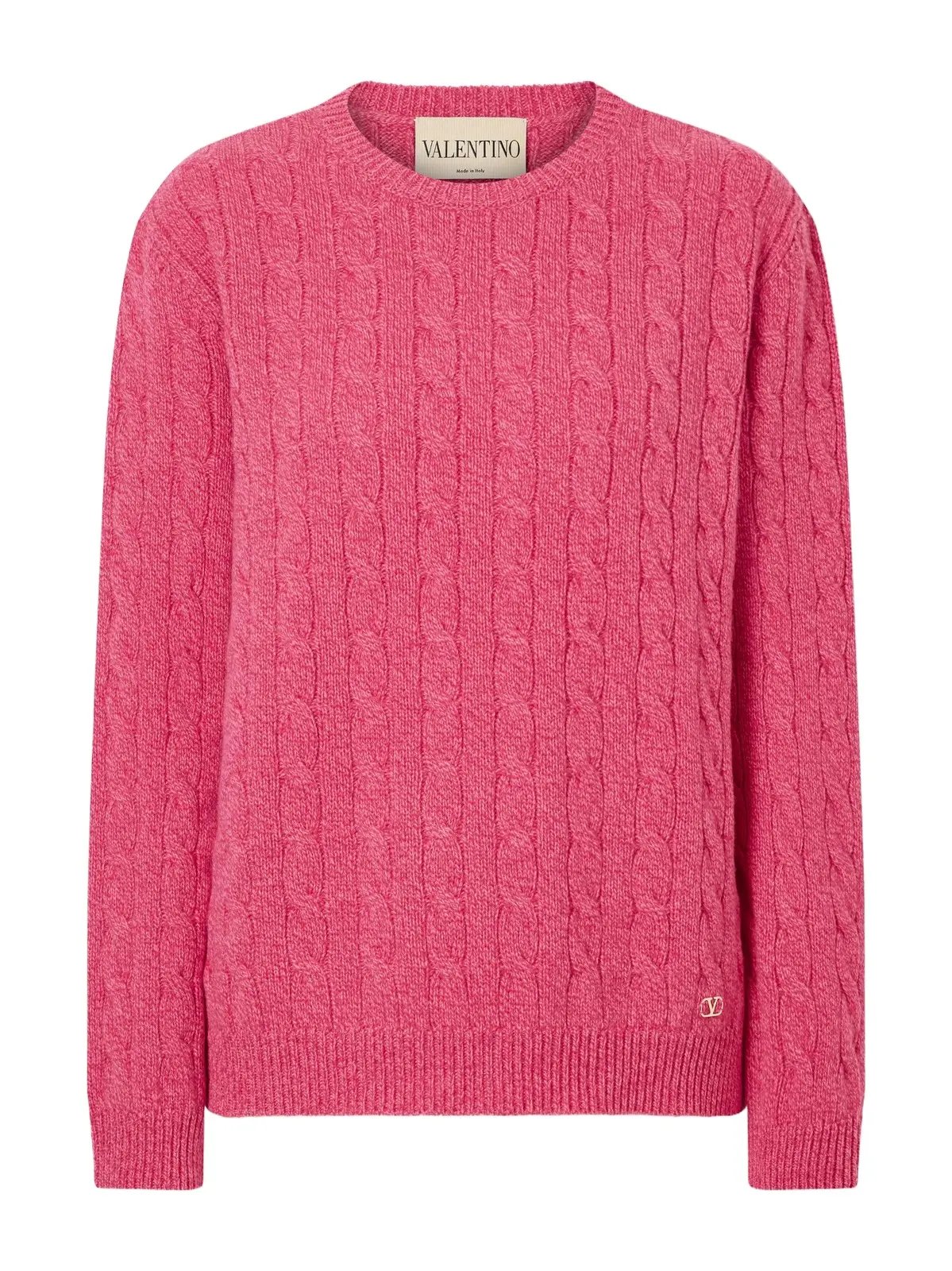 Cable-knit Virgin Wool Sweater