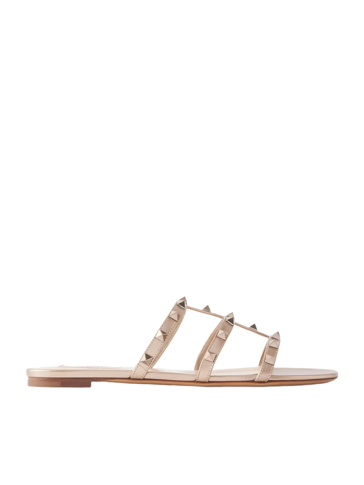 Rockstud Metallic Leather Sandals Rockstud Metallic Leather Sandals