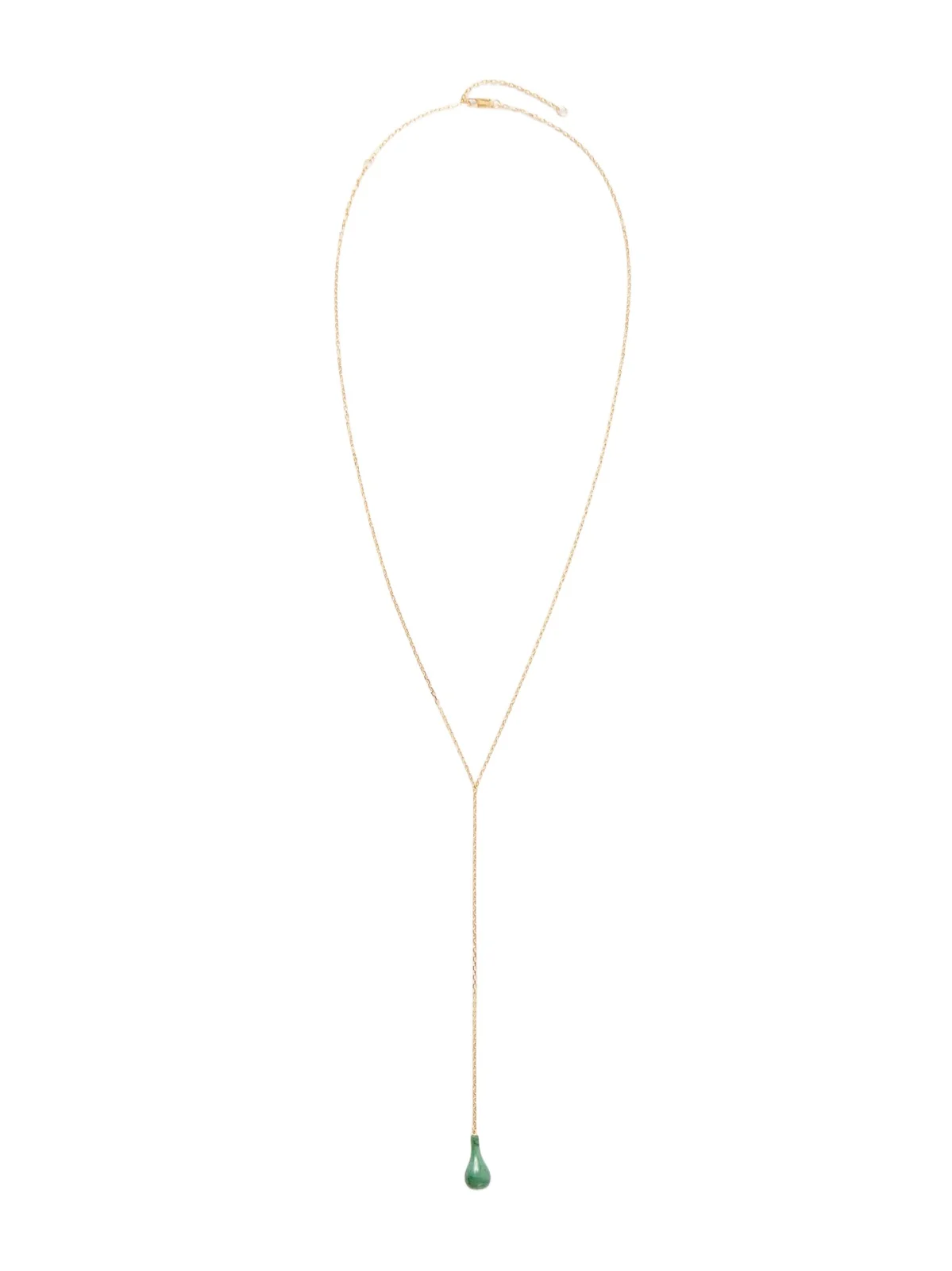 Gold-plated, Jade And Swarovski Crystal Necklace Gold-plated, Jade And Swarovski Crystal Necklace