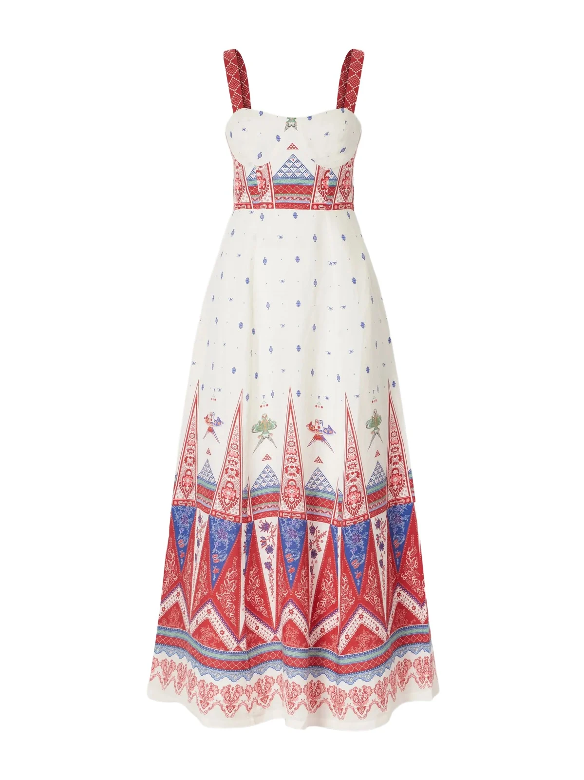 Azzurra Printed Linen Maxi Dress Azzurra Printed Linen Maxi Dress
