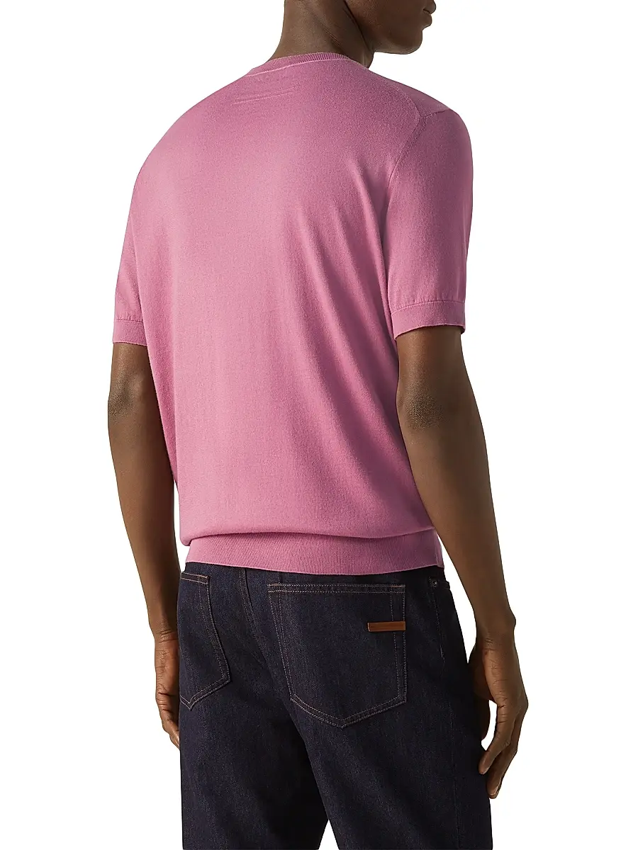 Zegna Men's Premium Cotton T-Shirt | Thumbnail 3 Zegna Men's Premium Cotton T-Shirt | Thumbnail 3