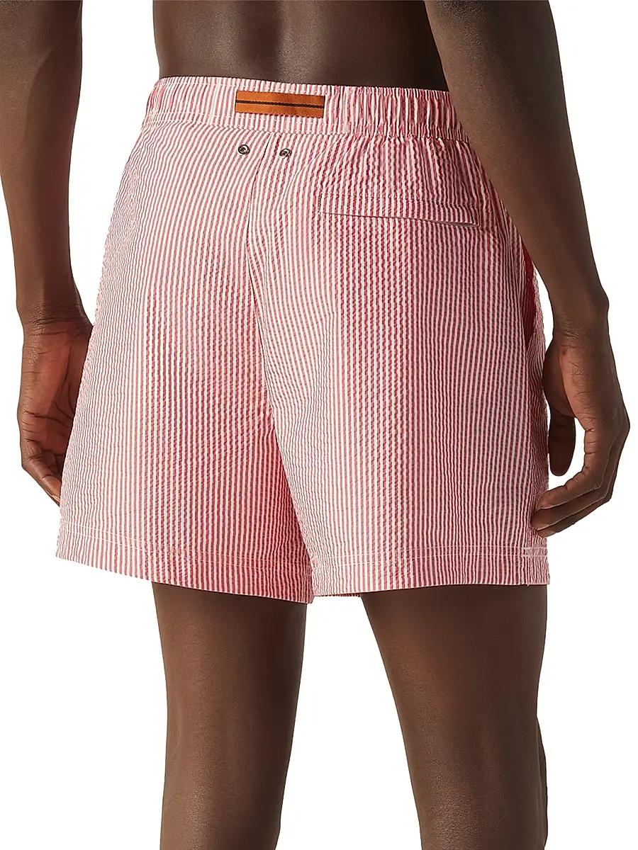 Zegna Men's Striped Swim Trunks | Thumbnail 3 Zegna Men's Striped Swim Trunks | Thumbnail 3