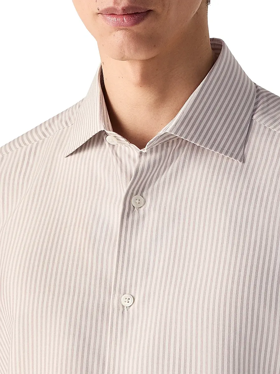 Zegna Men's Silk Shirt | Thumbnail 5 Zegna Men's Silk Shirt | Thumbnail 5