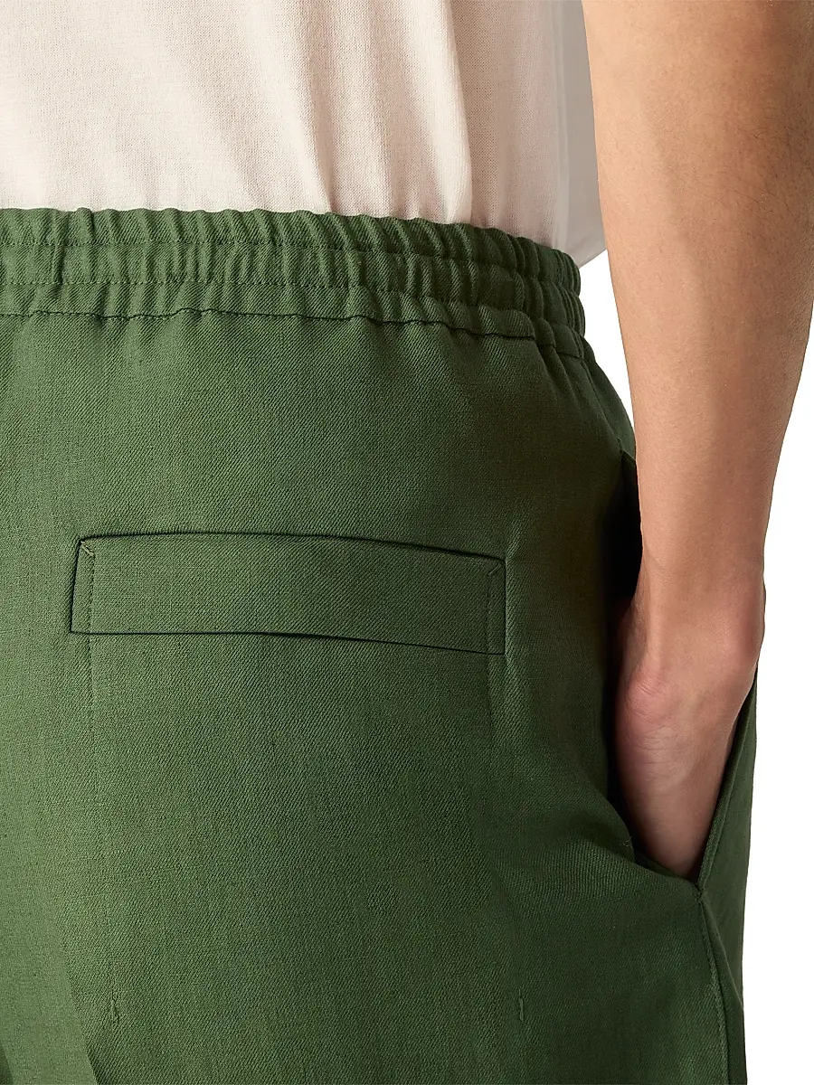 Zegna Men's Oasi Lino Shorts | Thumbnail 5 Zegna Men's Oasi Lino Shorts | Thumbnail 5
