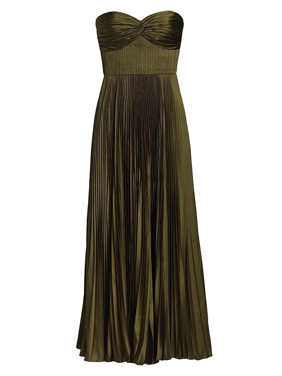 Women's Pleated Strapless Belle Dress Women's Pleated Strapless Belle Dress