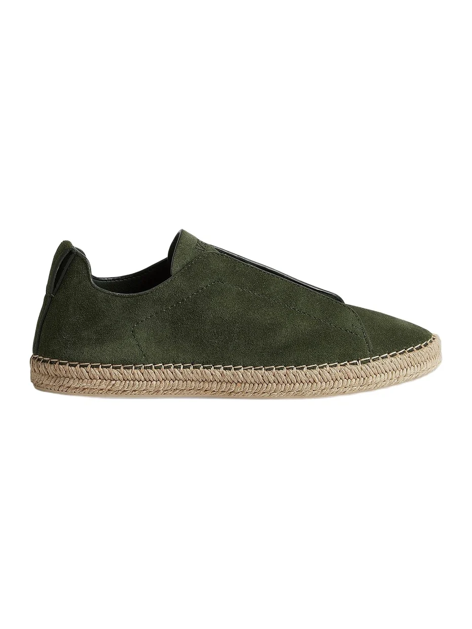 Men's Suede Triple Stitch Espadrilles Sneakers