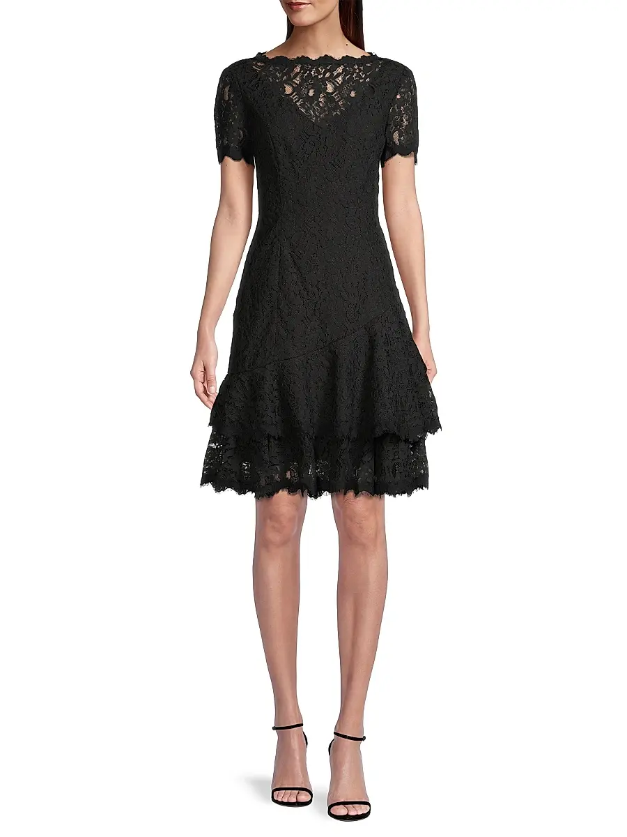 Shani Women's Floral Lace Dress | Thumbnail 2 Shani Women's Floral Lace Dress | Thumbnail 2