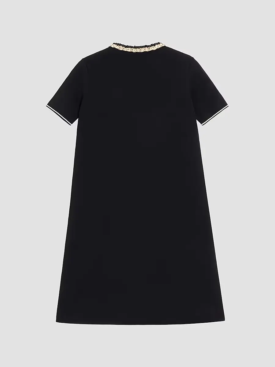 Valentino Women's Embroidered Stretch Viscose Dress | Thumbnail 2 Valentino Women's Embroidered Stretch Viscose Dress | Thumbnail 2