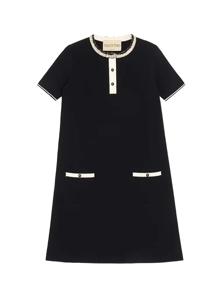 Valentino Women's Embroidered Stretch Viscose Dress