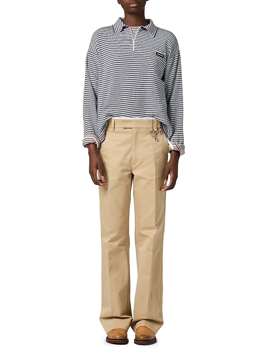 Miu Miu Women's Cotton, Cashmere and Silk Polo Shirt | Thumbnail 2
