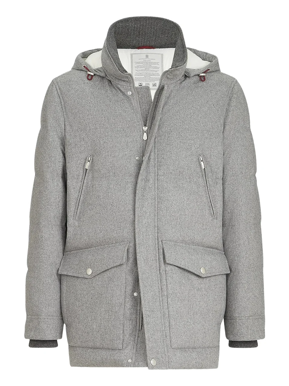 Men's Bonded Wool Flannel Down Parka Jacket Men's Bonded Wool Flannel Down Parka Jacket