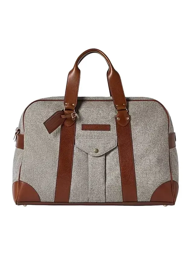 Men's Wool, Alpaca and Cashmere Flannel Street Bag