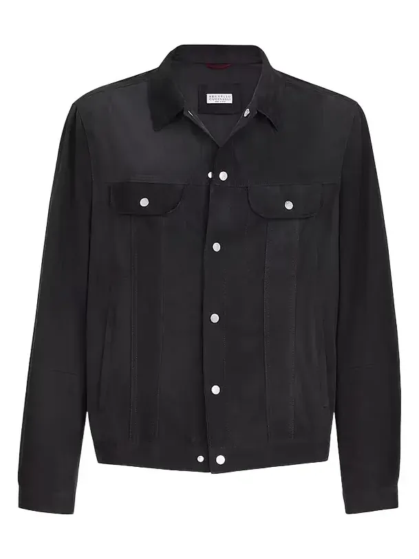 Men's Suede Four-Pocket Jacket Men's Suede Four-Pocket Jacket