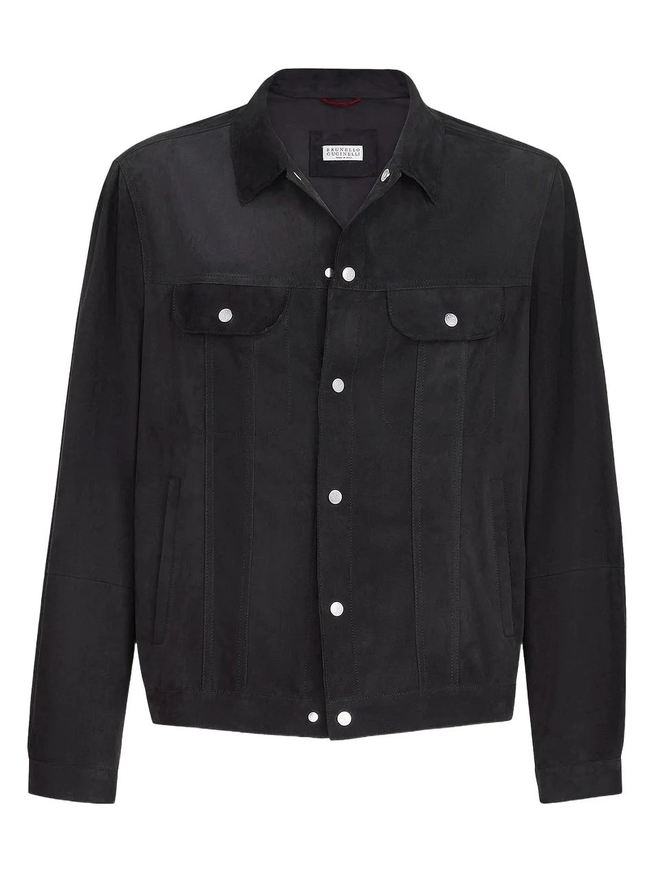 Men's Suede Four-Pocket Jacket Men's Suede Four-Pocket Jacket