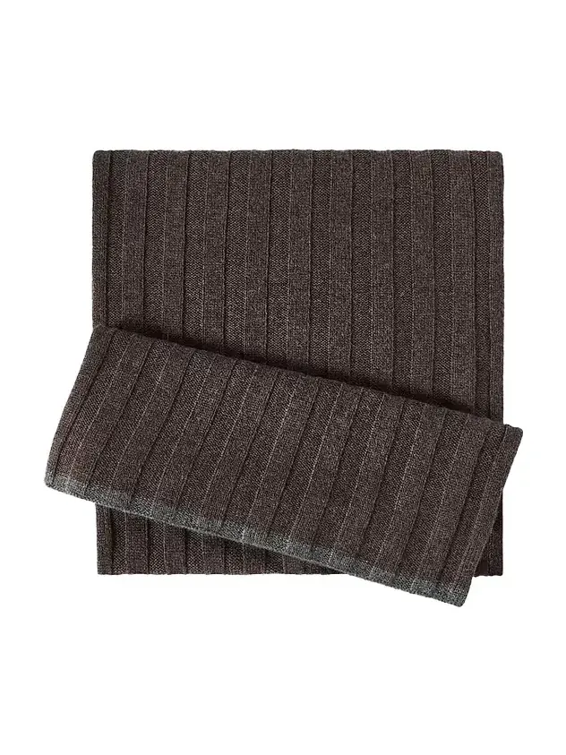 Brunello Cucinelli Men's Cashmere Rib Knit Scarf