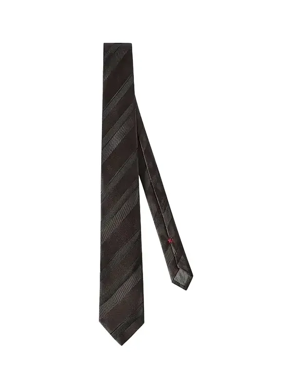 Brunello Cucinelli Men's Regimental Stripe Silk Tie