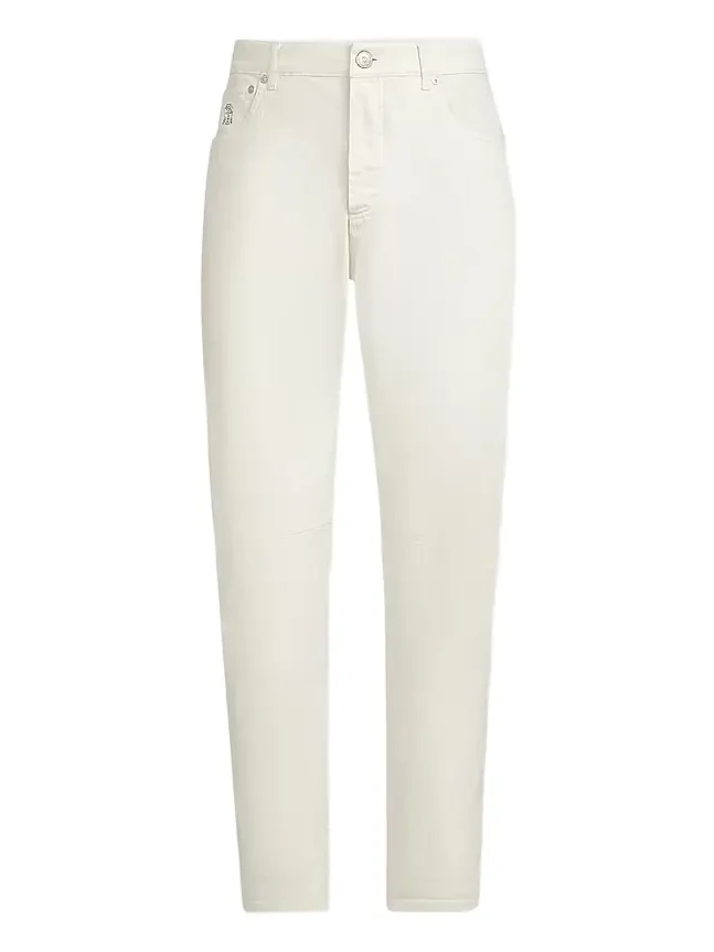 Men's Garment-Dyed Comfort Denim Five-Pocket Jeans Men's Garment-Dyed Comfort Denim Five-Pocket Jeans