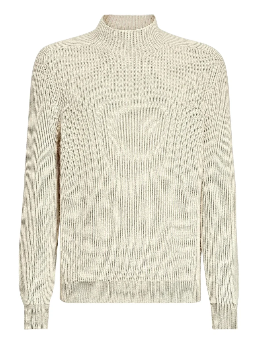 Brunello Cucinelli Men's Cashmere English Rib Turtleneck Sweater