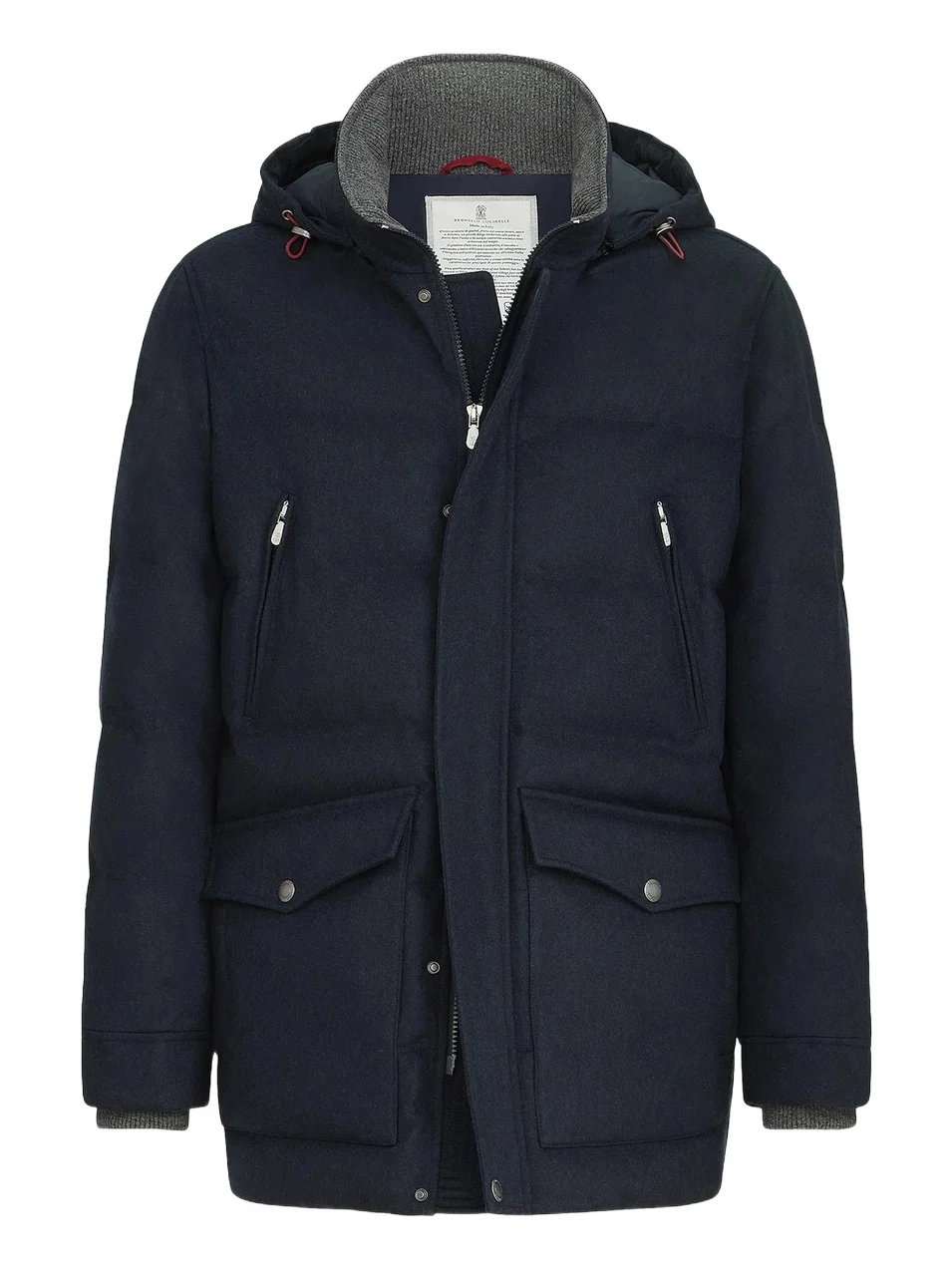 Men's Bonded Wool Flannel Down Parka Jacket Men's Bonded Wool Flannel Down Parka Jacket