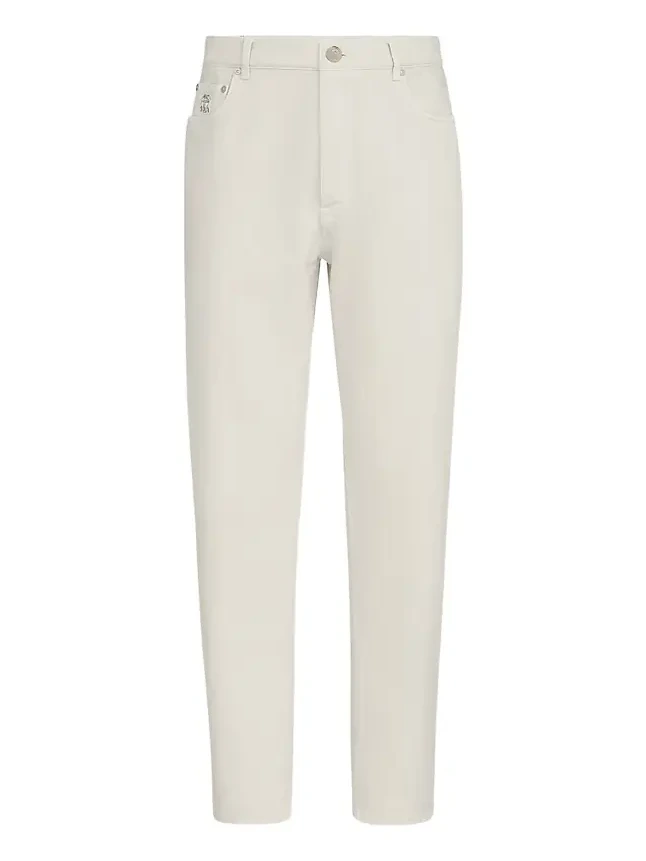 Men's Garment-Dyed Denim Iconic Fit Five-Pocket Jeans Men's Garment-Dyed Denim Iconic Fit Five-Pocket Jeans